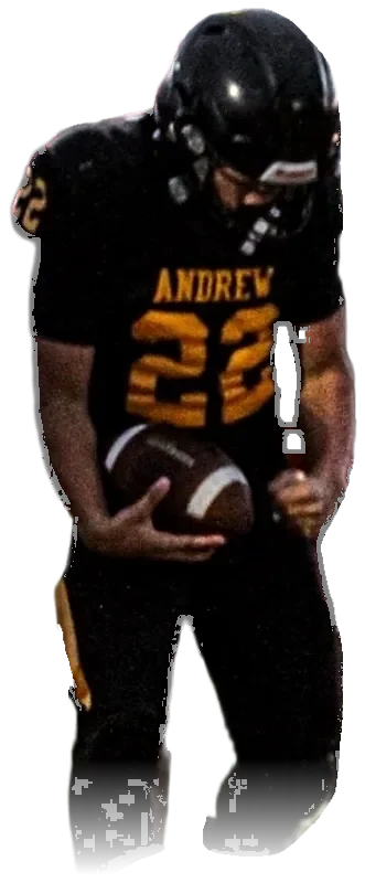 Simon Derus, Andrew #22, securing the football after a run